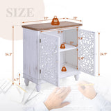 MFSTUDIO Buffet Cabinet with Storage, Accent Cabinet with Doors