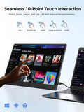 UPERFECT OLED Portable Monitor Touchscreen, 14" 3K 120Hz Gaming Monitor