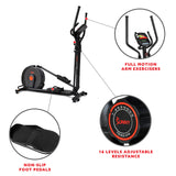 Sunny Health & Fitness Power Stride Smart Elliptical Machine Trainer with 16-Level Magnetic Resistance, Advanced Flywheel and Exclusive SunnyFit® App Enhanced Bluetooth Connectivity - SF-E321005 Sunny Health & Fitness