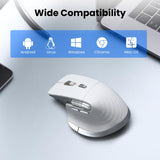 Adjustable DPI, Flying Scroll & Thumb Wheel, Bluetooth Mice for Laptop, Computer, Tablet