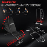 Goimu C1-V4 Power Cage, 2000LBS Squat Rack with LAT Pulldown, Multi-Function Weight Cage Strength Training Machine, Workout Cage (RD Home Gym Package)