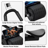 2026 Upgraded Ab Roller Wheel with Knee Mat &Timer - Automatic Rebound Abdominal Wheel with Elbow Support, Abs Workout Equipment for Core Strength Training, Ab Exercise Roller for Women Men