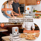 Newhai Electric Pizza Dough Press, 8.6" Stainless Steel, for Bakery & Home
