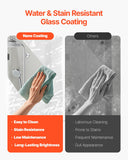 VEVOR Bathtub Shower Door, 51" W x 56" H, Frameless Foldable Hinged Shower Door, Tri-Fold Shower Glass Door with 1/4 in Tempered Glass Door, 180°Rotating and Folding Design, for Bathtub, Black