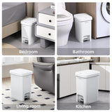 Small Trash Can for Narrow Spaces, Rust-Proof Wastebasket Small Garbage Can for Bathroom