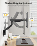 monTEK Monitor Wall Mount for 17-57" Ultrawide, 59.4 lbs, Black