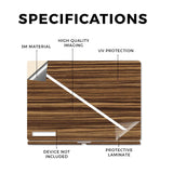 Laptop Skin Compatible with Asus ROG Zephyrus G14 (2025) - Dark Zebra Wood - Premium 3M Vinyl Protective Wrap Decal Cover - Easy to Apply | Crafted in the USA by MightySkins