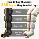 Yopast Air Compression Leg Massager, Professional Sequential Foot & Full Leg Massager for Circulation and Pain Relief, Fast Recovery Compression Boots for Athletes, Gifts for Men Women