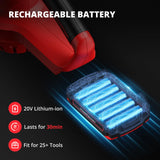 PowerSmart 20V Cordless Leaf Blower with 2.0Ah Battery and Charger, Lightweight Small Leaf Blower for Gutter 2024 Version