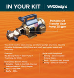 Goldstream Pumps WVO Designs 25gpm Portable Oil Pump, Insanely Fast Pump, Upgraded to Custom US Made Baldor Motors with Viton Seals on Pump Heads