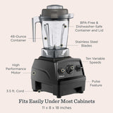 Vitamix E310 Explorian Blender, Professional-Grade, Self-Cleaning 48 oz. Container, Black