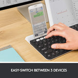 Logitech K780 Multi-Device Wireless Keyboard for Computer, Phone and Tablet – FLOW Cross-Computer Control Compatible – Speckles Logitech