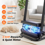 Lastforever Walking Treadmill with Extra-Long Safety Handrails, Home Recovery Fitness Exercise Machine for Elder, Senior Treadmills for Home, Heart Rate Monitor, LED Display, 310 lbs Capacity