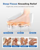 KING RELAX Shiatsu Foot Massager with Heat, 2026 Upgraded Deep Kneading and Squeeze Massage for Plantar Fasciitis, LCD Touch Panel & Remote Control, Modern Sculpted Design, Fits Up to Men Size 14 Gray