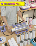 15x15 Heat Press Machine for T Shirts with 30oz Tumbler Press 8-in-1 Slide Out Easy Loading Heat