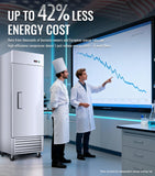 27" W Commercial Refrigerator, 23.6Cu.ft Reach-In Single Door Stainless Steel commercial fridge, 3 Shelves, Fan Cooling, Auto Defrost