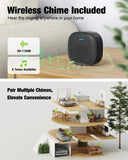 MUBVIEW Wireless Video Doorbell Camera with Chime, No Subscription, 1080p