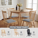 Dining Chair Cushions Set of 4, Woven & Memory Foam Kitchen Chair Pads