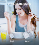 Portable Ice Maker with Self-Cleaning, 9 Bullet Ice Cubes in 6 Mins, 26lbs/24Hrs, Ice Maker Machine with Ice Bags | Black ecozy