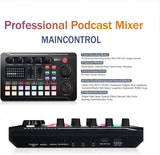 Podcast Microphone Bundle, BM-800 Condenser Mic with Live Sound Card Kit, Podcast Equipment Bundle with Voice Changer and Mixer Functions for PC Smartphone Studio Recording & Broadcasting SINWE