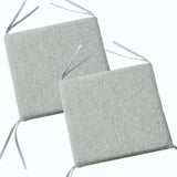 Square Stool Cushion with Ties - Memory Foam Anti Slip Seat Cushion