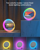 SIDVAR Bluetooth Speaker Night Lightsr,Wireless Charging Modern Speaker,Best Teenage Birthday Gift Ideas Tween Girls Gifts