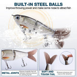 Goture Fishing Lures Kit, 18PCS Hard/Soft Bait Set with Glide Bait,Crankbaits,Minnows,Pencil Lure,Popper,Plopper,VIB,Spinnerbaits,Frog Lure,Shrimp Lures for Freshwater Saltwater Bass Trout Fishing