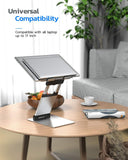 Nulaxy Laptop Stand, Ergonomic Sit to Stand Laptop Holder Convertor, Adjustable Height from 2.1" to 13.8", Supports up to 22lbs