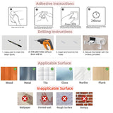 chochoyah Hair Dryer Holder Wall Mounted, Hair Dryer Organizer Self Adhesive Compatible with Dyson Blow Dryer Holder Aluminum BlowDryer Holder Wall Mounted for Bathroom White