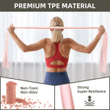 Resistance Bands for Working Out, Exercise Bands, Resistance Band for Physical Therapy, Stretch Bands for Pilates, Rehab, Stretch, Strength Training and Yoga Starter Set VITEVER