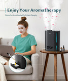 BREEZOME 6L Humidifiers for Bedroom Large Room & Essential Oil Diffuser, Ultrasonic Top Fill Cool Mist Humidifiers for Baby, Plants, Nursery Last up to 60 Hours, Smart Humidistat Control, Quiet, Black