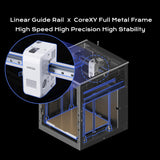 3D Printer, Enclosed FDM with New Generation Leveling Sensor for Full Auto Leveling, 600mm/s High Speed