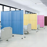 Folding Rolling Portable Room Divider Adjustable SpaceSaving Solut for Home Office and Events