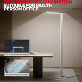 Honeywell LED Floor Lamp Modern - 02E GEN Sunturalux Eye Caring Tall Standing Light, 8000LM 4000K Natural Daylight Dimmable Reading Lampara
