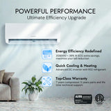 Cozeware E-Save 24000BTU Mini Split AC/Heating System 20 SEER2 208-230V
