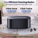 Ultrasonic Jewelry Cleaner, 48KHz Professional Ultrasonic Cleaner for Eyeglasses, Rings, Retainers, Dentures, 30W Jewelry Cleaner Ultrasonic Machine with Dual Cleaning Modes, Digital Timer