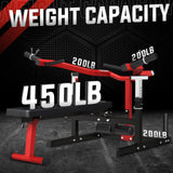 GMWD Chest Press Machine, 1250LBS Bench Press Machine with Independent Converging Arms, Adjustable Flat Incline Bench for Chest, AB Workouts, Shoulder Home Gym Equipment, Red, V1 GMWD