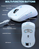 12000 DPI Rechargeable Wireless Mouse with 6 Programmable Buttons, Ergonomic Computer Mouse for Laptop
