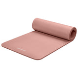 Retrospec Solana Yoga Mat 1/2" Thick w/Nylon Strap for Men & Women - Non Slip Excercise Mat for Yoga, Pilates, Stretching, Floor & Fitness Workouts, Rose Retrospec