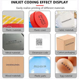 ZMAKETGHY Automatic Industrial Inkjet Printer,Coding Machine Printing,