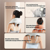 EZAGMWGFB Portable Electric Neck Massager/Pillow Shiatsu Shoulder Massager 3 Speed Heating Deep Tissue Massage Pillow/Back