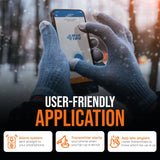 Deep Freeze BlueTipz Tip-Up Ice Fishing Alarm - Bluetooth Transmitter - Bite Alarm - Ice Fishing Tip-Up Light - Ice Fishing Gear & Accessories - Free Bluetooth iOS & Android Application