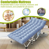 XXL Camping Cot Oversize Cots for Adults 32In Extra Large Cots for Sleeping with Mattress Heavy Duty Camping Bed with Carry Bag Folding Cot for Hiking Camping Indoor Office Nap Vacation Easy to Set up