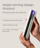 SURI 2.0 New Sonic Electric Toothbrush with Pressure Sensor & UV-Cleaning Travel Case | 1 Month+ Battery | Electric Toothbrush for Adults | Travel Toothbrushes | Tooth Brush | Green