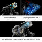 Dyson Car+Boat Handheld Vacuum, Cordless and Lightweight, Cleans Hard Surfaces and Upholstery, 115AW, 2 Power Modes, Up to 50 Minutes²