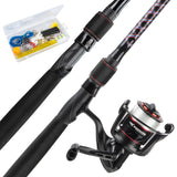 KastKing Brutus Spinning Fishing Reel Combo, 6'6" M 3000 Reel - 2Pc Blanks