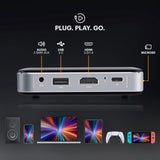 Kodak Luma 150 Wireless Mini Pico Projector Black – DLP, Supports 1080p, Built-in Speaker & Rechargeable Battery, HDMI/USB/microSD, Travel Case Included