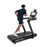 Treadmill Exercise Machine by Sole Fitness, Home Workout Equipment for Low-Impact Cardio, Slat Belt Design for Realistic Running Experience, Touch Screen, and Bluetooth (Sole ST90)