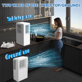 Windowless Air Conditioners,1800BTU Portable Air Conditioner for Bedroom, 38/44dB(A) Quiet Portable AC Units, Cools for 110 Sq Ft for Indoor/Marine/Kitchen