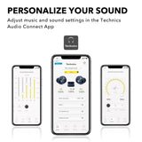 Technics Reference Class Hi-Fi Wireless Ear Buds, Dolby Atmos with Head Tracking, Adaptive Noise Cancelling, 3 Device Multipoint, 10-Hr Battery, Wireless